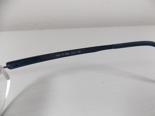 Silhouette 5555 70 4540 Navy Blue Titanium Eyeglasses - Picture 10 of 14