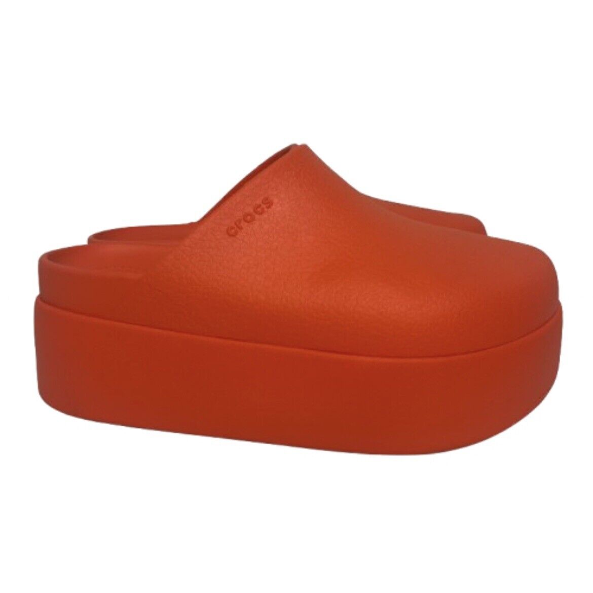 Crocs Women 5 Dylan Chunky Platform Slip On Clog Lava Orange Crocs Women 5 Dylan Chunky Platform Slip On Clog Lava Orange