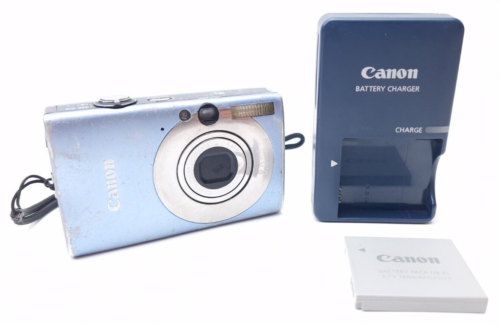 Canon PowerShot SD1100 8MP Digital Camera SILVER 3x Zoom TESTED w/Charger - Afbeelding 1 van 10