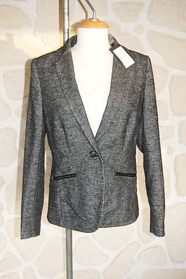 Veste Grise COTTONADE Taille 44 - Neuf Avec Étiquettes, Prix D'Origine 189€, Pour Femme