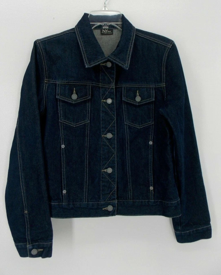 Chaqueta vaquera NY Jeans New York & Company para mujer talla M azul 100 % algodón como nueva Foto 2 de 4