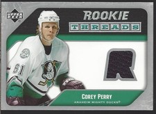 Corey Perry Anaheim Mighty Ducks 2005-06 Upper Deck Hockey Rookie Threads