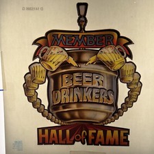 Vintage 70s Beer Drinkers Hall of Fame iron on transfer Roach funny
