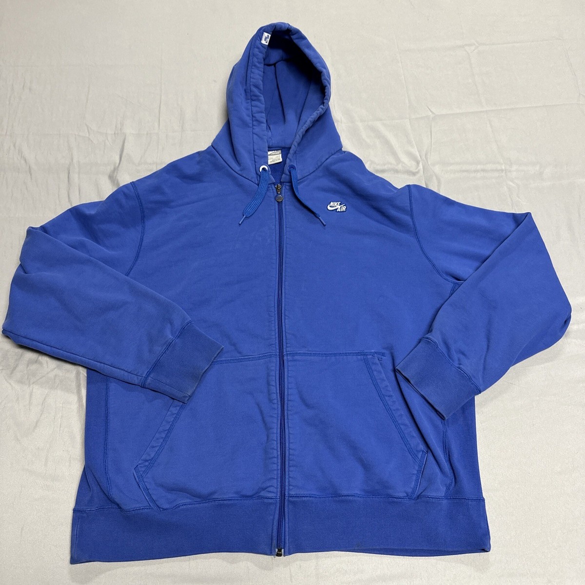 nike air full zip hoodie blue