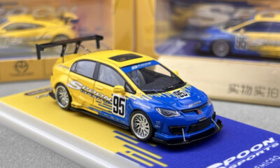 TM 1:64 JDM Civic Type R FD2 #95 Spoon Racing Sports Model