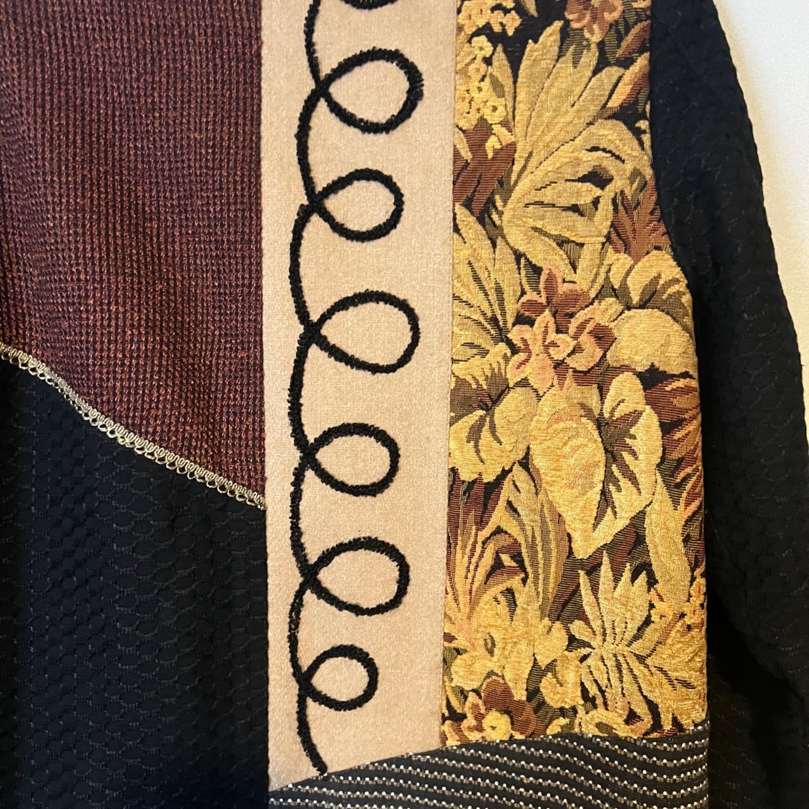 Allure Blazer Womens Large Patchwork Multicolor A… - image 9