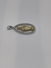 Sterling Silver 925 & Gold Overlay Virgin Mary￼ ￼Charm/Pendant — photo 3