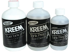 KREEM Combo Kit Gas Tank Fuel Liner Sealer Motorcycle ATV Rust Coating Prep Seal