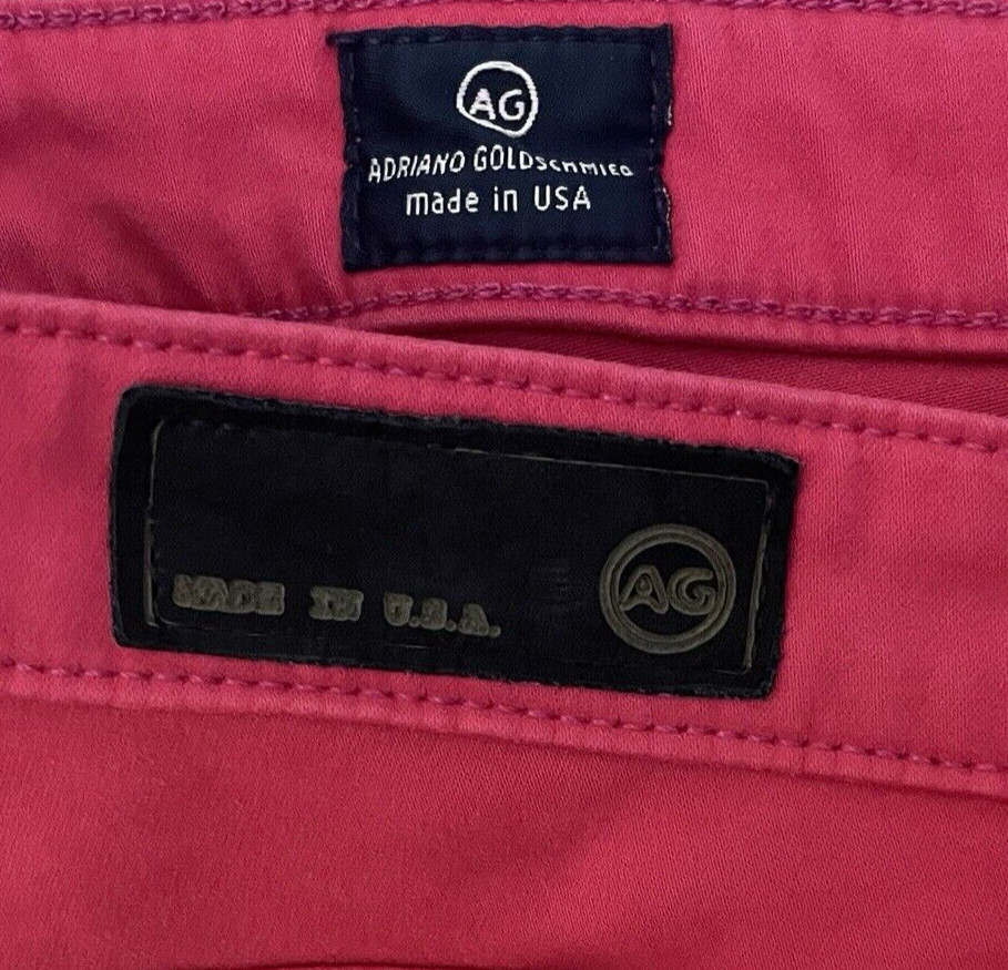 AG Adriano Goldschmied Stilt Cigarette Jean Women's 31 Raspberry Pink Skinny NWT thumbnail 10