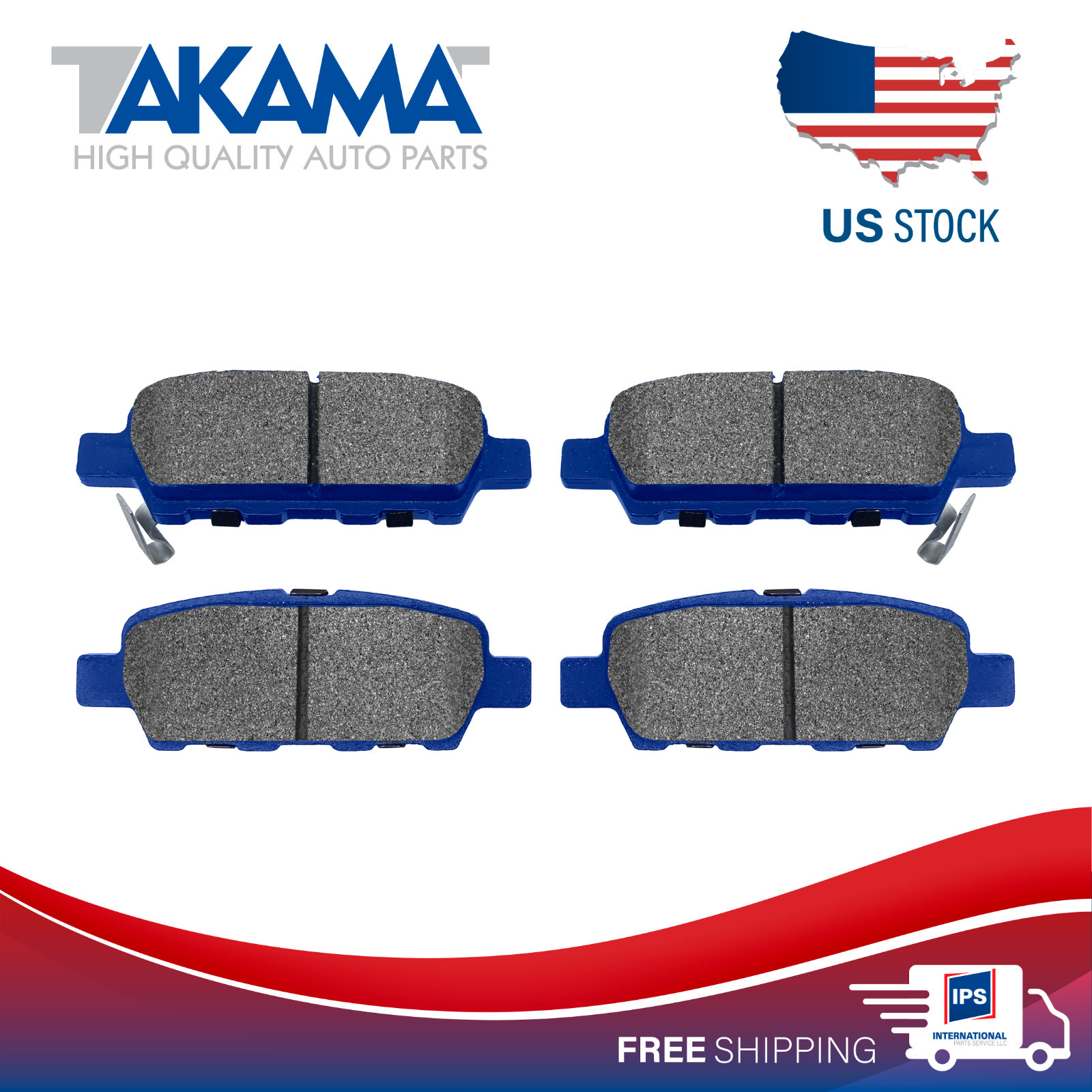 REAR Brake Pad Ceramic Set for NISSAN ROGUE, LEAF, MAXIMA, MURANO