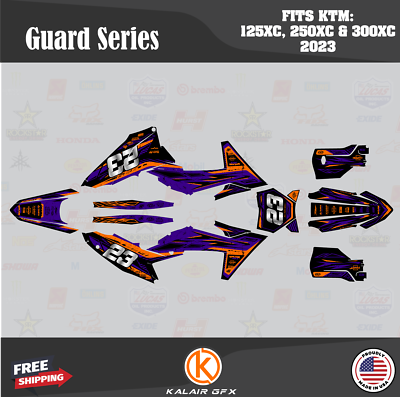 Graphics Kit for KTM 2-stroke 125XC, 250XC 300XC (2023) Guard