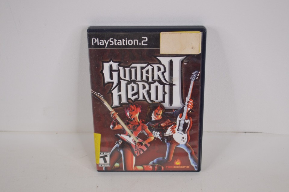 Playstation 2 PS2 Guitar Hero SG Controller w/ Guitar Hero II Game