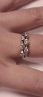 18k WG Diamond Ring Double Band .40 tcw. 3.13 gr. White sparkling Dias, Sz. 4.5 — photo 1