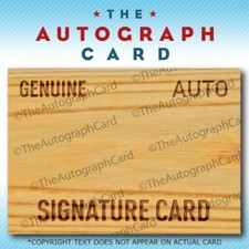 The Autograph Card Blank Signature cards 25 BAT BARREL