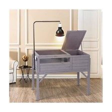 Aivituvin Tortoise Habitat, Wooden Tortoise House with Detachable Legs, Turtl...