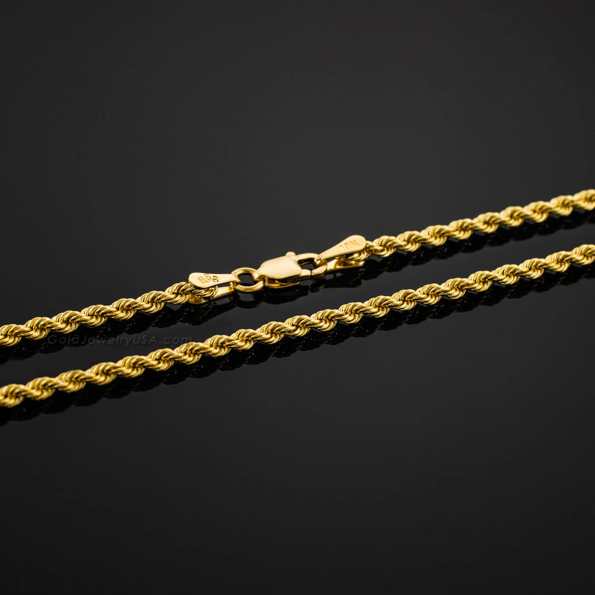 Mens diamond cut rope necklace best sale