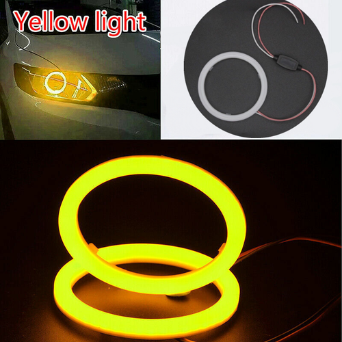 60mm/70mm/80mm/90mm/100mm/110mm Car COB LED Angel Eyes Halo Ring Fog Light Lamps - Picture 13 of 14