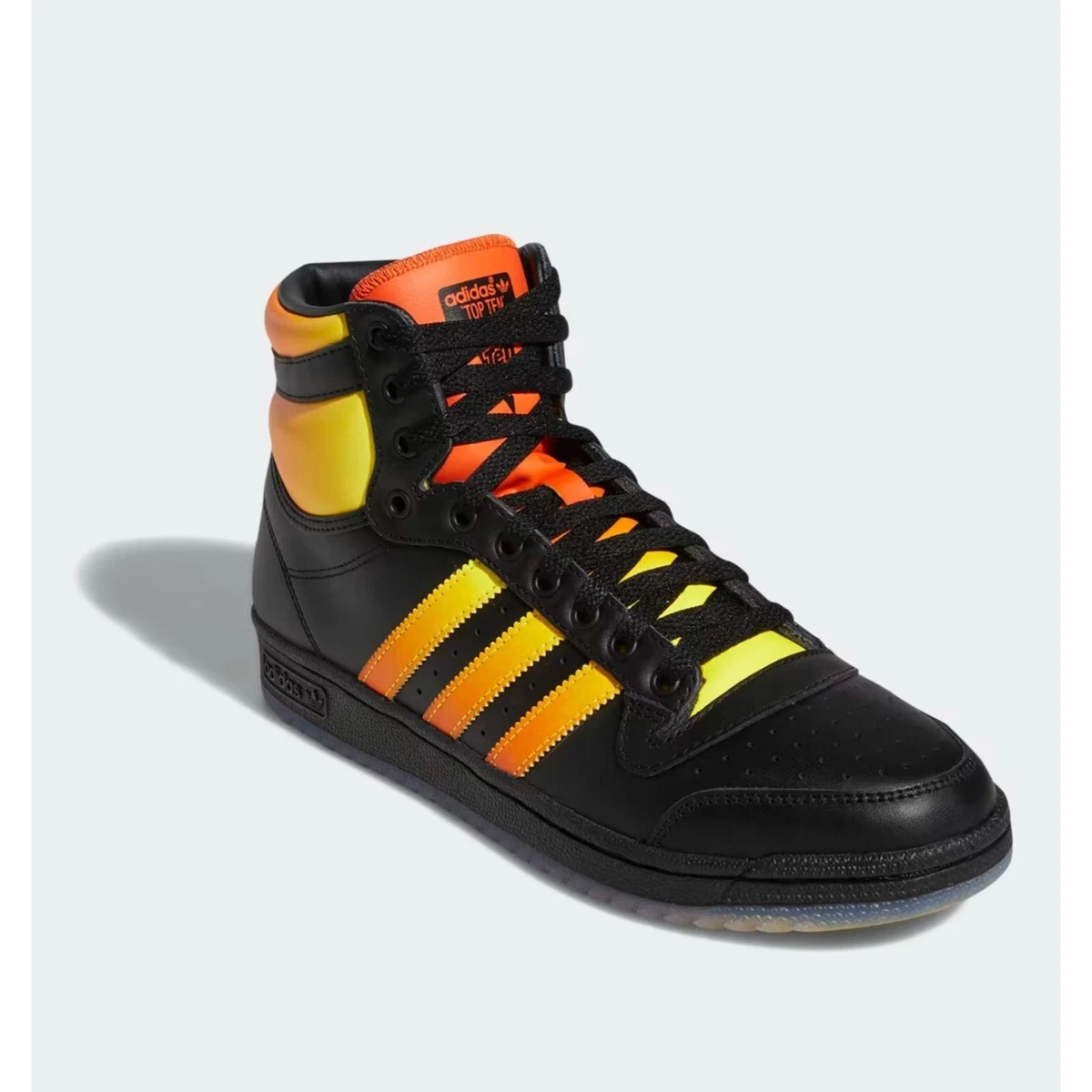 Adidas shoes high tops yellow top