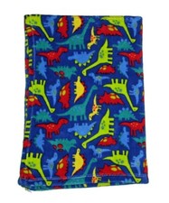 Baby Gear Colorful Blue Green Red Dinosaur Blanket Soft Plush Security Lovey
