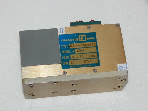 Filter 12-18 GHz OMNIYIG INC. M564 Type W3513-020-6685 - Bild 4 von 10