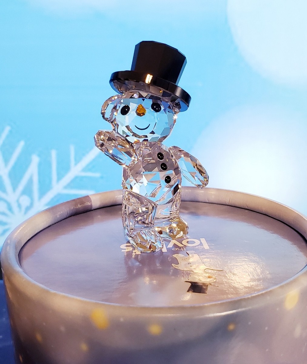 Swarovski Kris Bear Christmas 2015 Snowman Crystal Figurine Swarovski Kris Bear Christmas 2015 Snowman Crystal Figurine