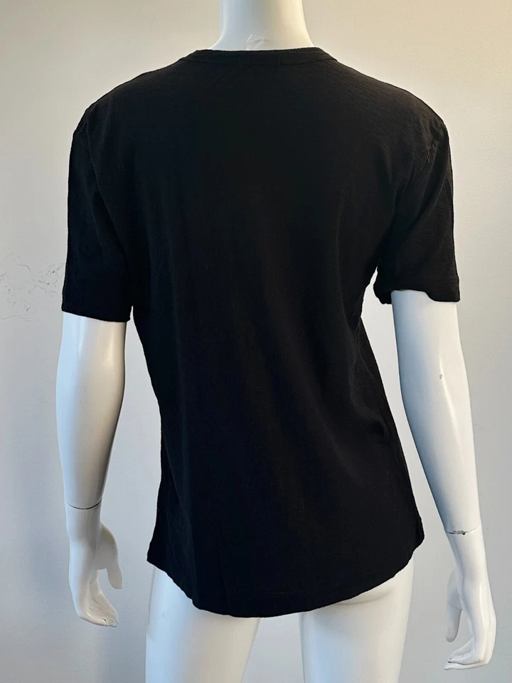 Camiseta James Perse Crepé Manga Corta Mezcla Algodón Talla 1/Pequeña Blanca Foto 2 de 3