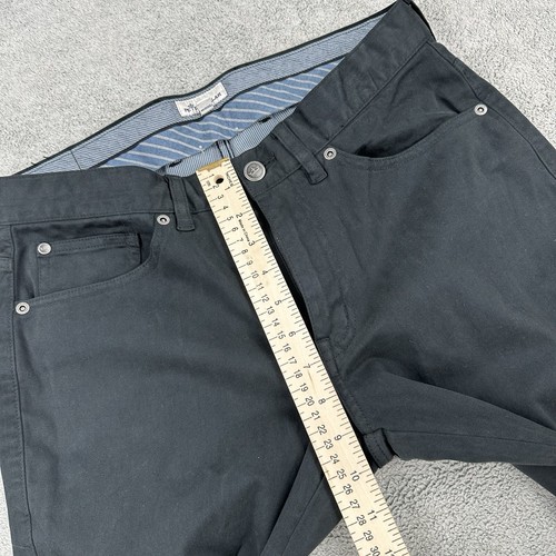 Peter Millar Pants Men’s 30x33 Black Ultimate Sateen Five Pocket Chino Trousers - Picture 5 of 9