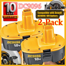 2-PACK 18V Battery For Dewalt 18 VOLT XRP DC9096 DC9098 Ni-MH DC9099 NEW