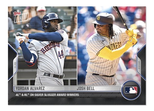 2022 Topps Now OS32 Yordan Alvarez / Josh Bell