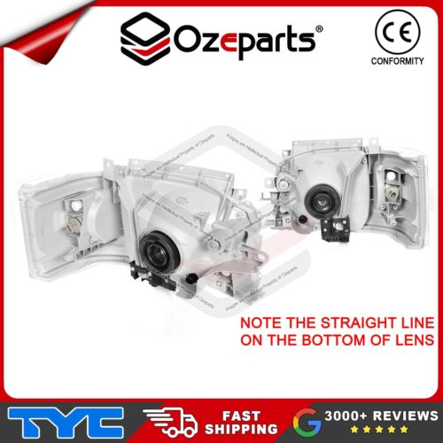 Pair of LH+RH Head Light Lamp Fits Toyota Hiace Van Bus commuter 2005~2010 EMark - Picture 3 of 5
