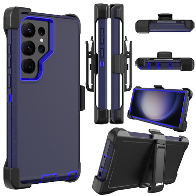 For Samsung Galaxy S23 Ultra S23 Plus Case Shockproof Heavy Duty Cover Belt Clip