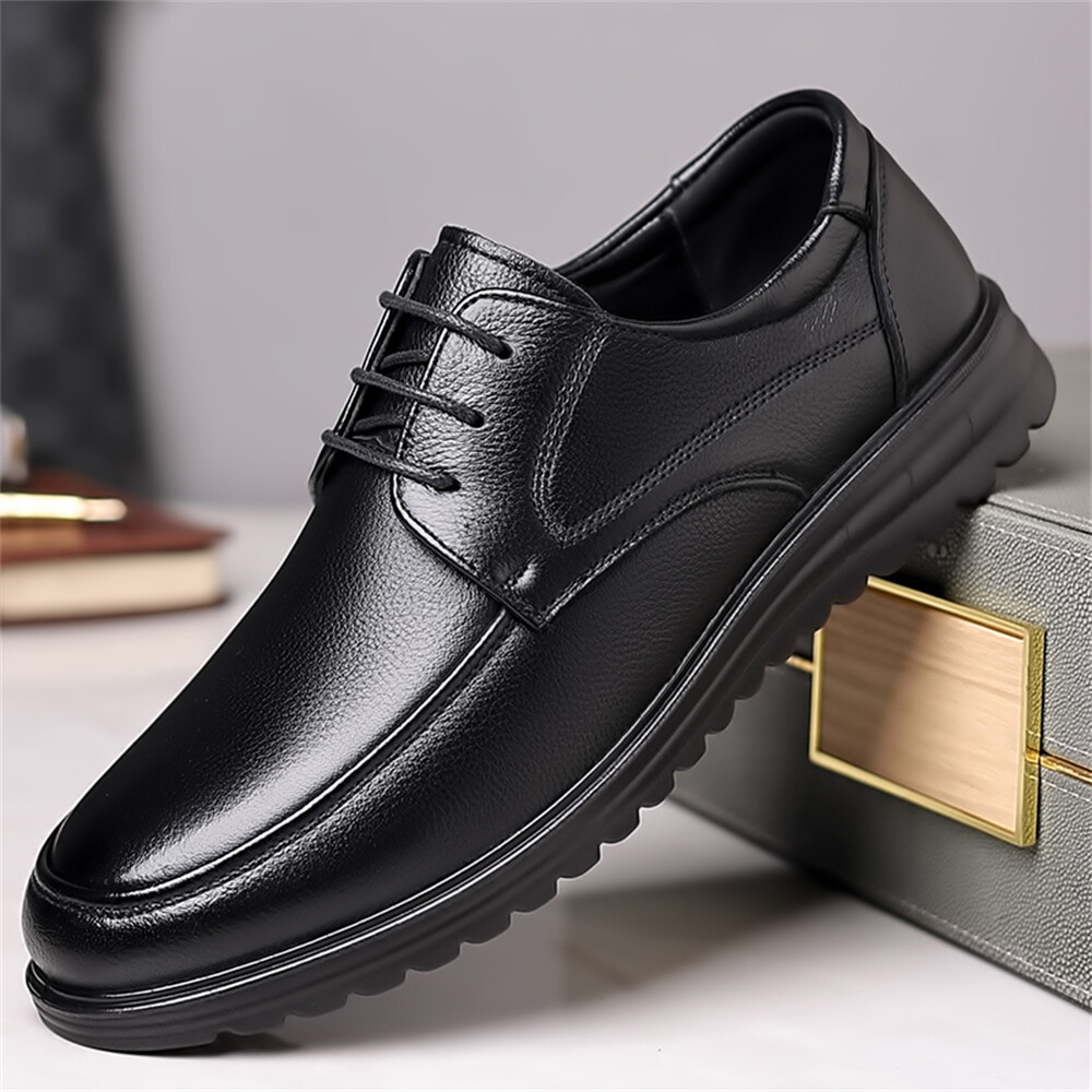 SAOLA Scarpe da lavoro uomo classiche stringate derby eleganti in pelle
