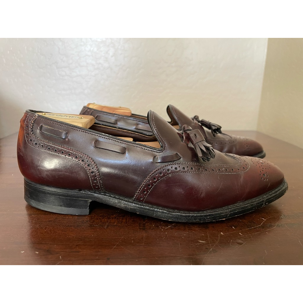 Johnston & Murphy Mens Loafers Shoes Brown Tasseled Slip-On  display picture 1