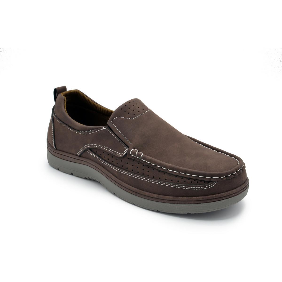 Мужские мокасины из искусственной замши Aston Marc Newport коричневого цвета 9 Medium (D) BHFO 2672