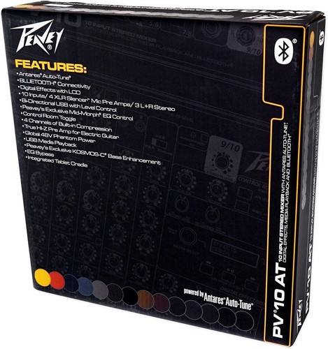 Peavey PV 10 AT 10 Channel Compact Mixing Mixer Console with Bluetooth Auto-Tune - Picture 6 of 6