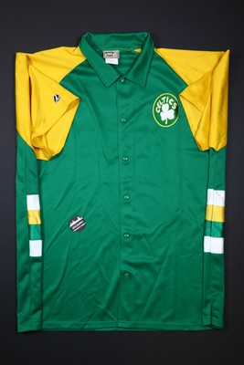 Hardwood Classics Majestic NBA Boston Celtics Warm Up Button Down Jersey SZ 3XL | eBay