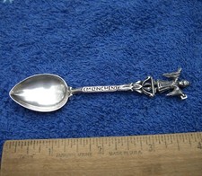 Good German 800 Silver MUNCHEN Monk Figural Handle SOUVENIR SPOON-NR