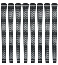 Karma Velour Tour Velvet 360 MIDSIZE Black/White 8 Piece Golf Grip Bundle -New!