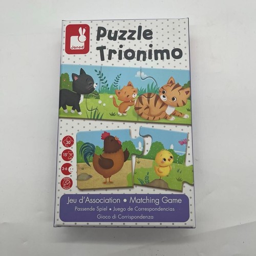 Janod Trionimo set of 10 3 piece Animal Puzzles