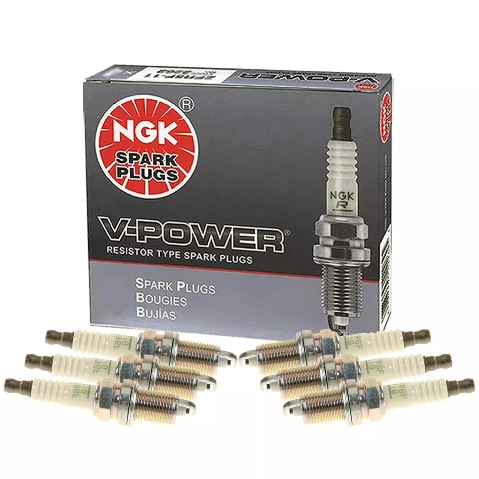 Свечи зажигания NGK «V-POWER» (комплект из 6) 2004-2010 для Dodge Dakota 3,7 л V6 - Изображение 2 из 2