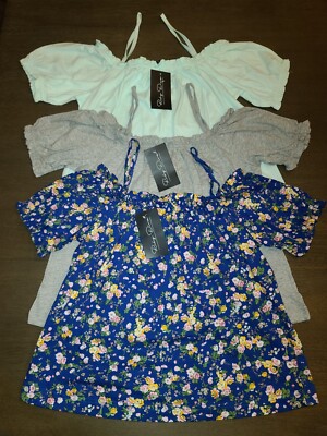 NEW LOT OF 3 RUBY DIVA WOMENS TOPS SHIRTS SIZE S