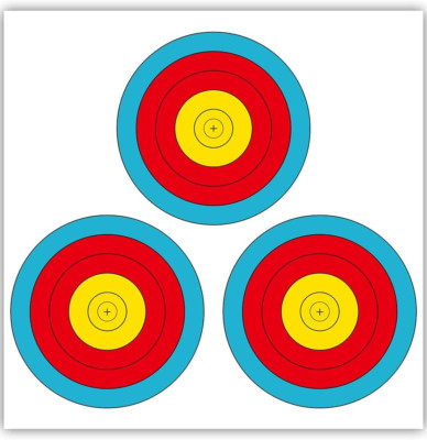 THREE ARCHERS 3 SPOT Vegas Targets Face 30Pcs Archery Targets Official ...