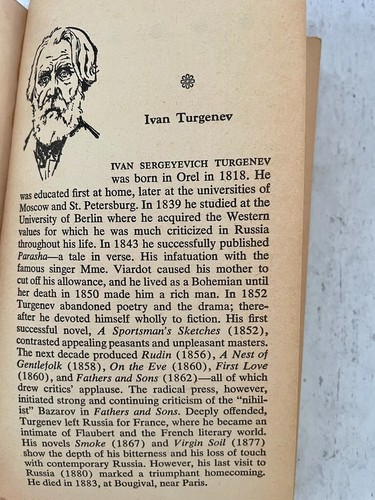 Fathers and Sons, Ivan Turgenev, Signet Classic, Vintage PB, 1961 First Print - Picture 5 of 7