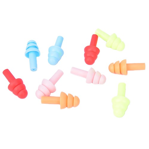 10Pairs Waterproof Swimming Silicone Swim Earplugs Soft Anti-Noise Ear Plug -dm - Picture 8 of 11