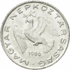 [#527213] Coin, Hungary, 10 Filler, 1986, Budapest, EF(40-45), Aluminum, KM:572