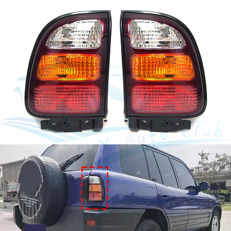 RAV4純正テールライト 4個セット 1998-2000 Toyota RAV4 RAV-4 LED Remodel Rear Tail Light Signal