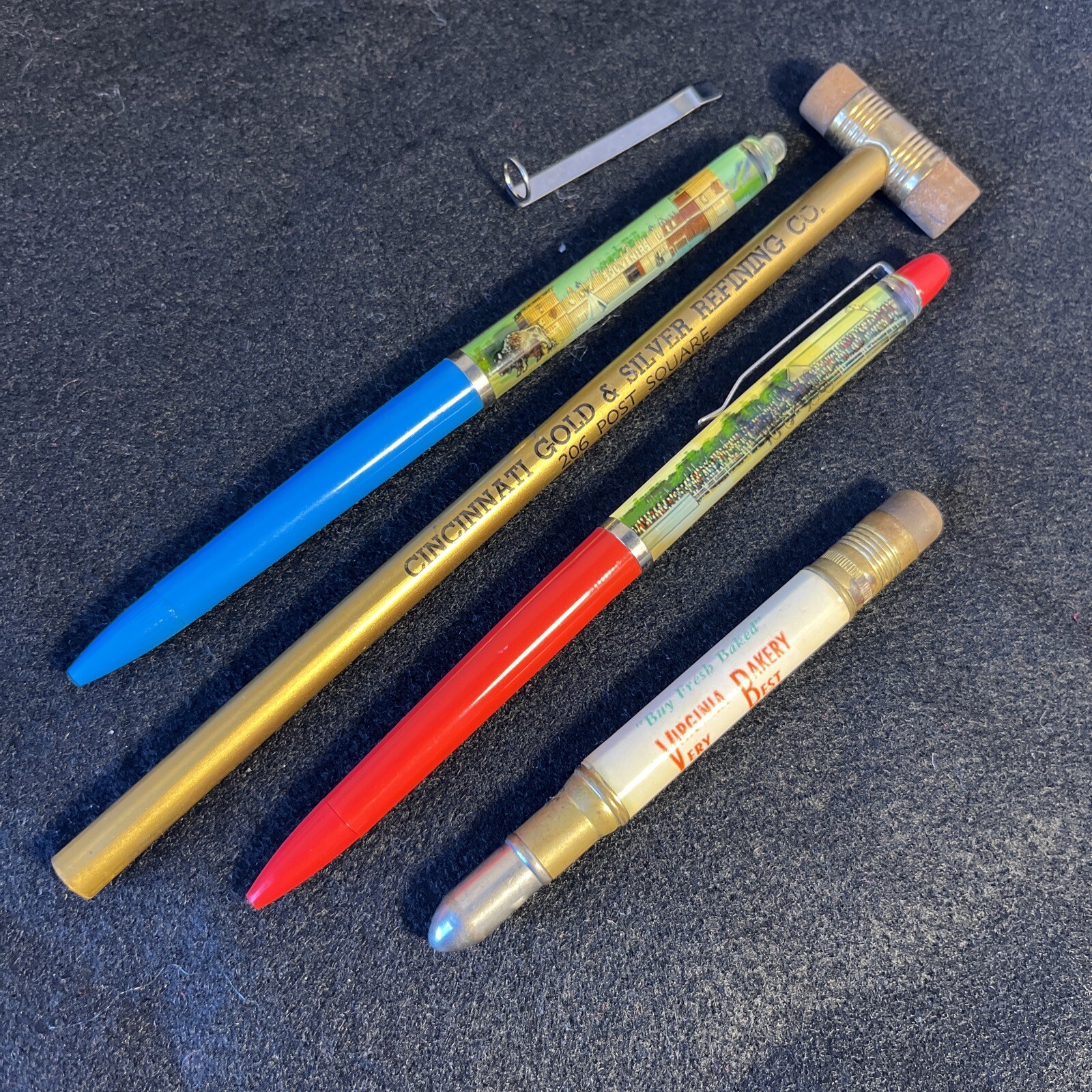 Unique Vintage Souvenir Ballpoint Pen & Pencil Lot Of 4 Nevada, New
