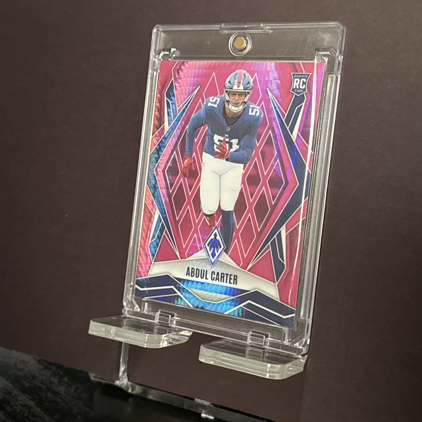 Abdul Carter ROOKIE Pink Hyper Prizm /299 2025 Panini Phoenix #177 - GIANTS