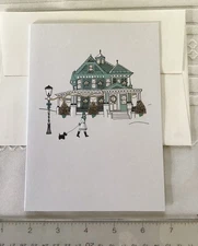 (2) Paper Magic Holiday Card, Neutral Greeting, Scottie , W Env. , Embossed