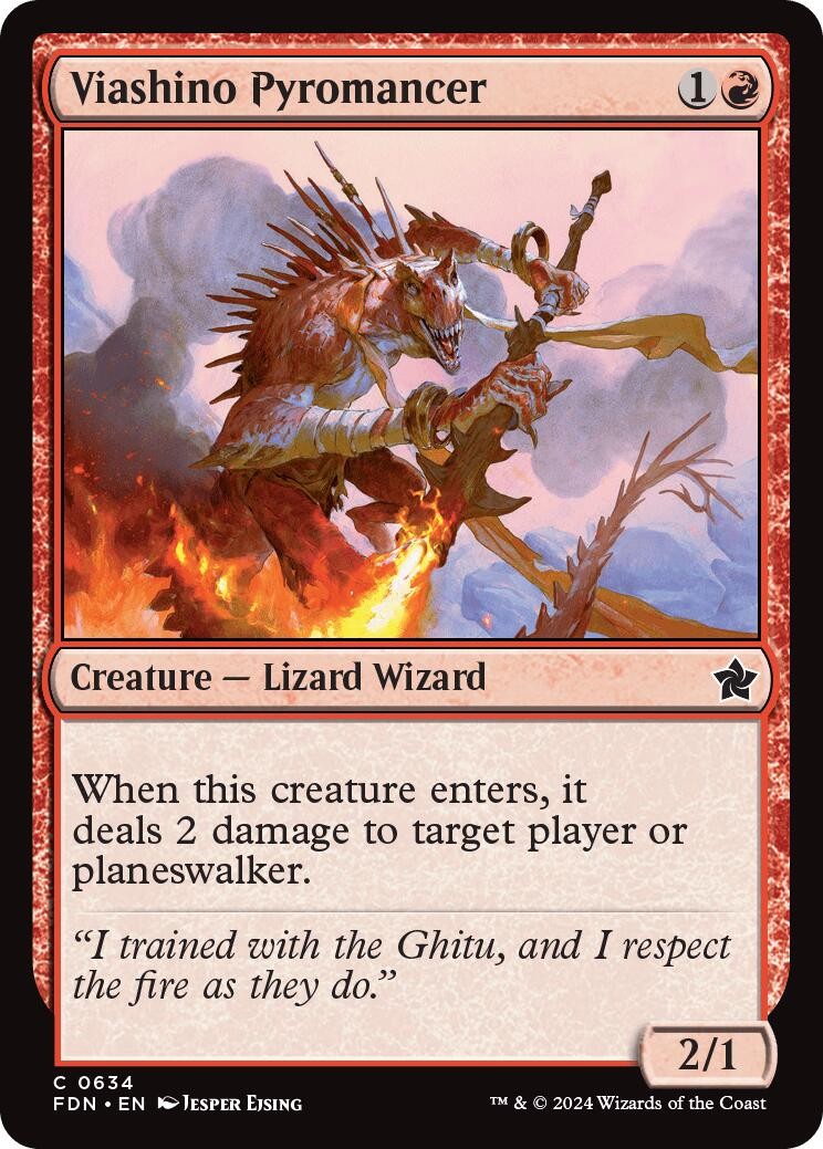 Viashino Pyromancer- (NM)--EN-[FDN - 634]